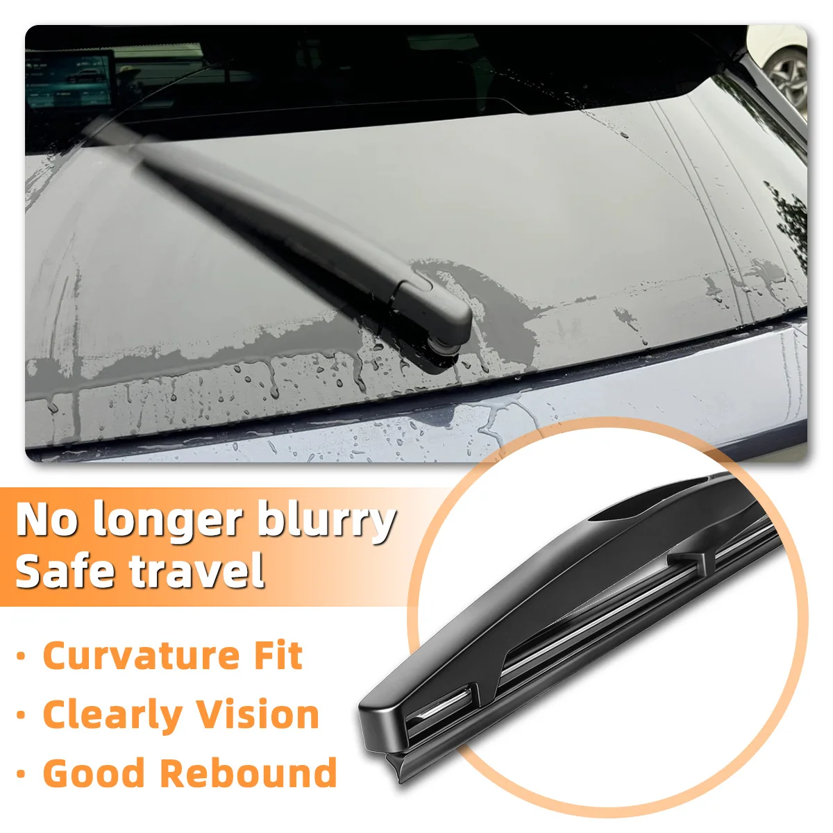Yitong Is Suitable For Suzuki Splash 2008-2014 The Rear Windshield Wiper Blades Are All Day Silent And Replaceable Auto Parts view 5