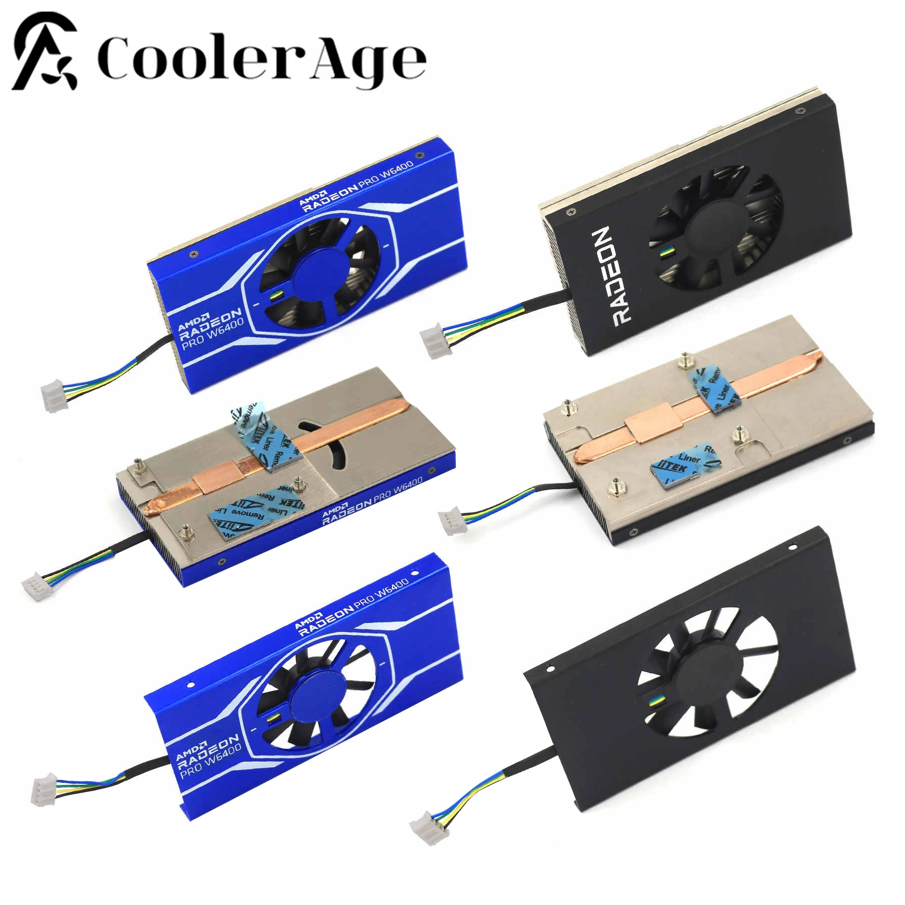 F​or Poercolor RX 6400 / For AMD RADEON PRO W6400 Graphics Card Replacement Heatsink