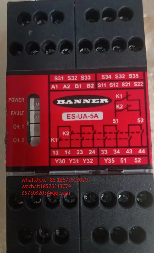 

For Banner ES-UA-5A 66091 Safety Relay 1 Piece
