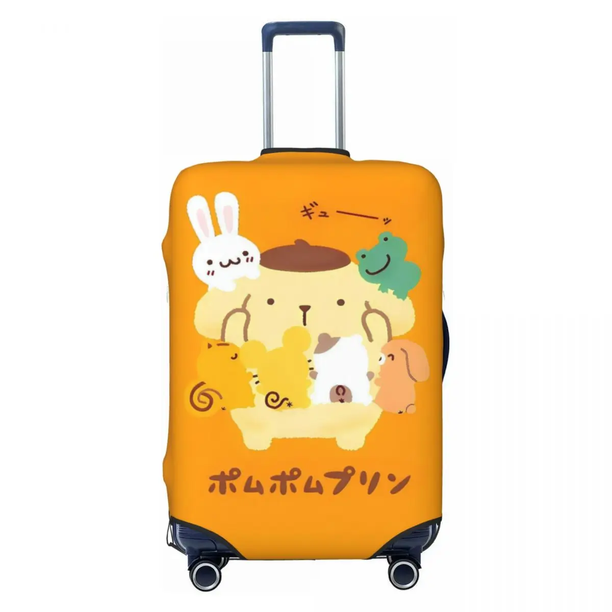 

Cartoon Pom Pom Purin Poster Suitcase Cover Business Protector Holiday Elastic Luggage Accesories