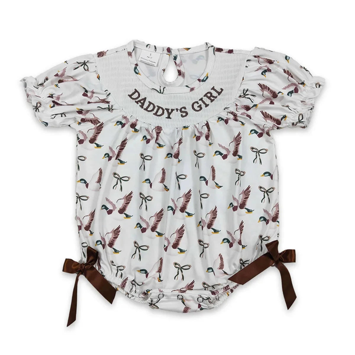 

Оптовая продажа, комбинезон с рюшами для новорожденных, с короткими рукавами и вышивкой, комбинезон для папы и девочки с рюшами для маленьких девочек, комбинезон для малышей