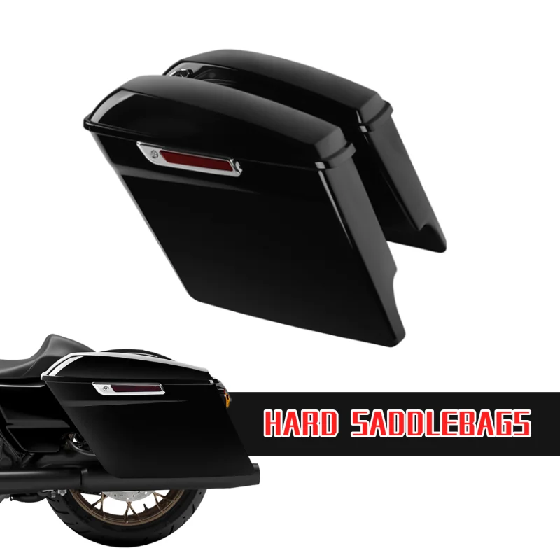 Motorcycle High-Sided Hard Saddlebags With Lids For Harley Touring Road King Road Glide Street Glide 2014-2023 FLHX FLHXS