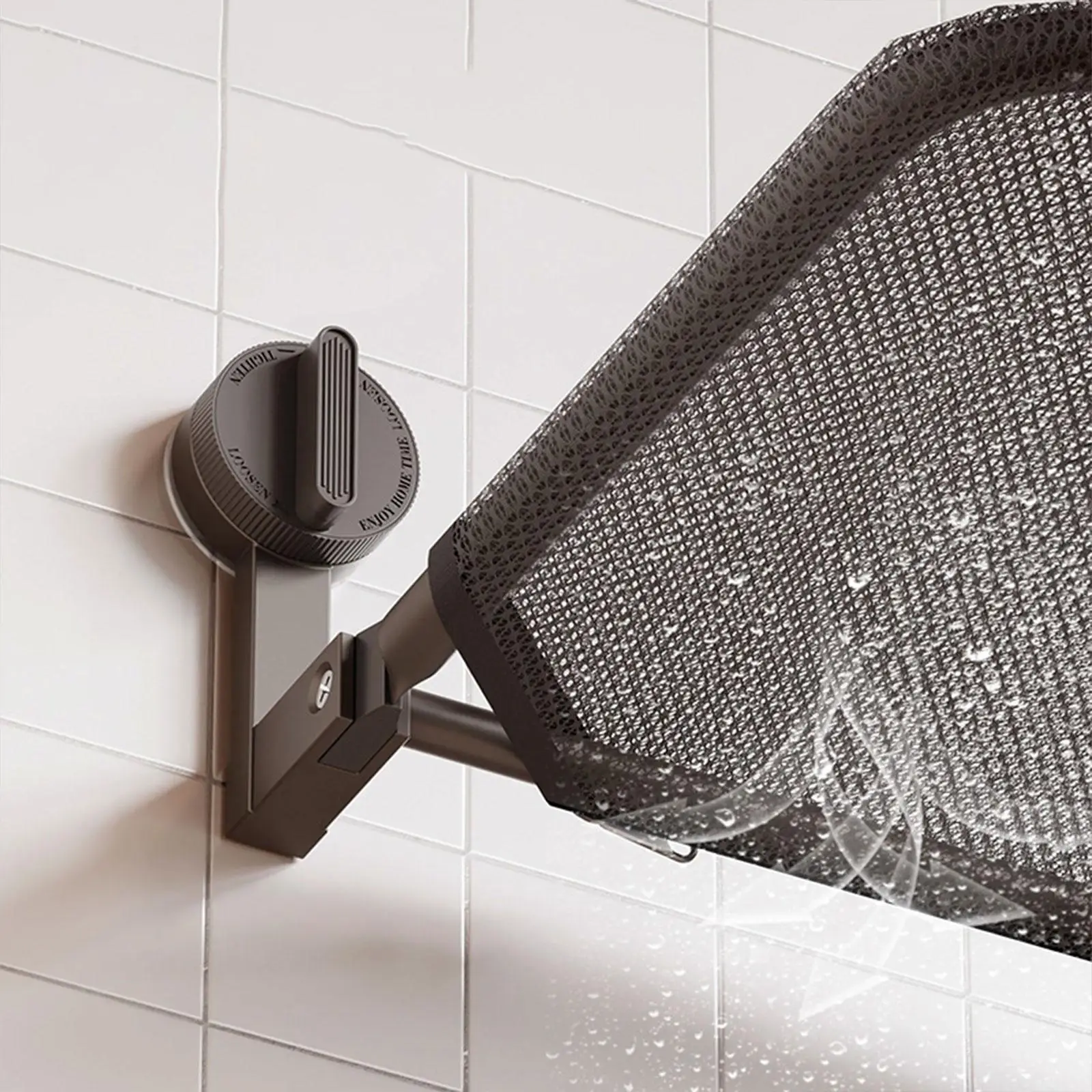 Foldable Clothes Rack Cloth Mesh Wall Mounted Retractable Dry Rack for Shoes and Socks Mudroom Indoor Outdoor