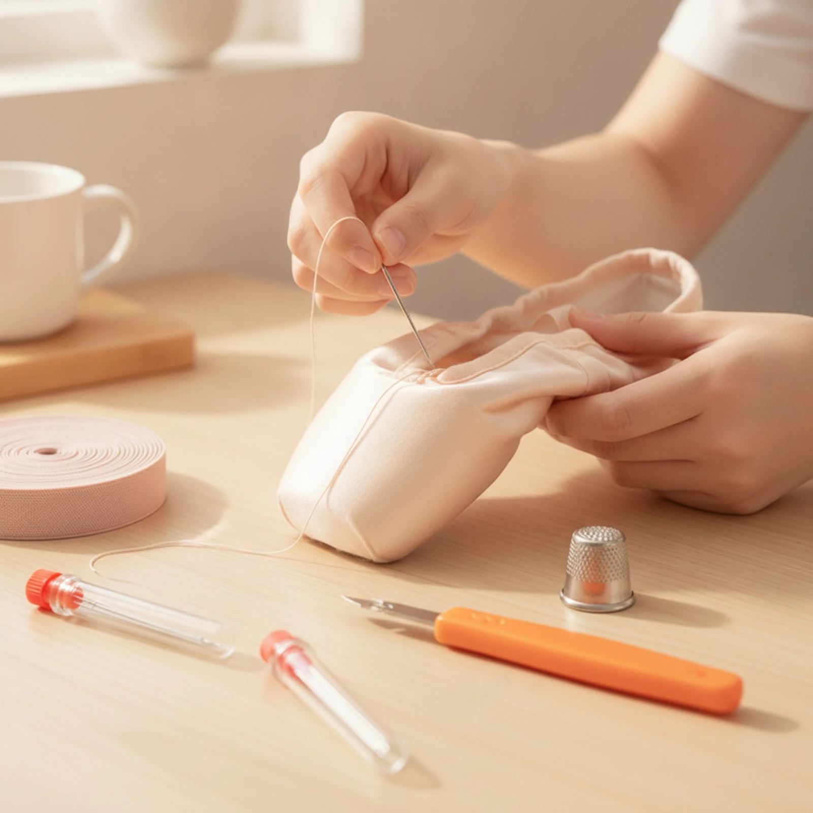 Ballet Shoe Repair Kit Portable Ballet Shoe Sewing Kit Convenient Long-Lasting for Ballerinas, Costume Work view 5