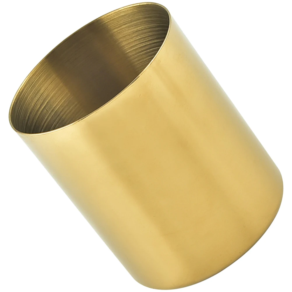 

Stainless Steel Pen Holder Storage Cup Brush Makeup Organizer for Bedroom Bathroom Desk Office Home Container