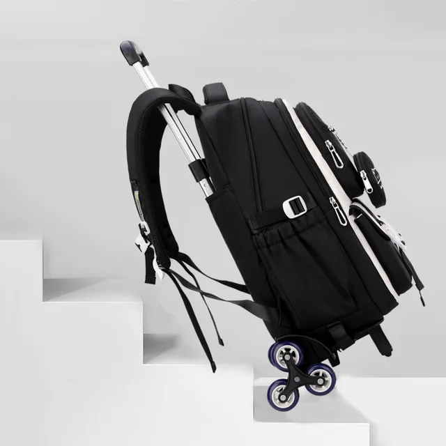 Rolling School Backpack with Wheels for Girls – view 3