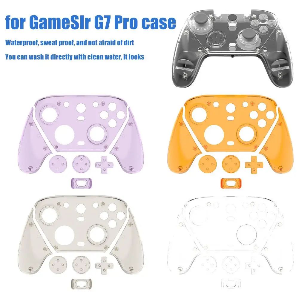 Painel de Substituição Transparente para Controle de Jogos GameSir G7 Pro Versão PC, Capa Protetora à Prova de Poeira e Resistente a Arranhões