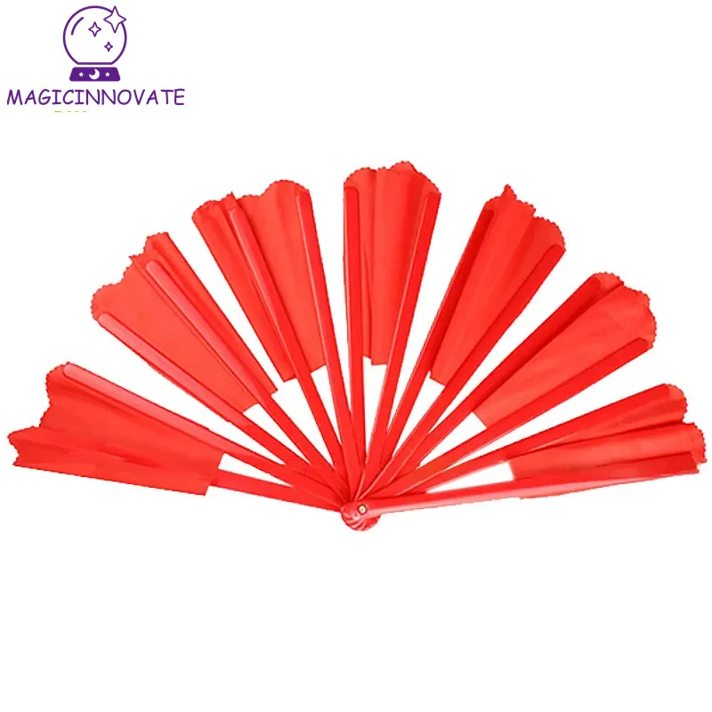 Broken Fan Reduction Stage Magic Tricks Magic Fans for Magician with Many Colors Magic Props Breakaway Fan