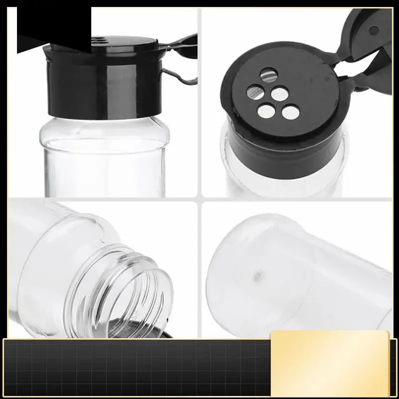 

Plastic Spice Jar Organizer With Rack For Kitchen Seasoning Storage-N37R