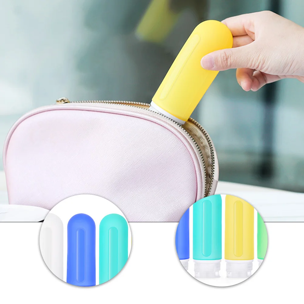 

6 Pcs Bottle Set Empty Container Squeeze Travel Navy Portable Leak Proof Liquid