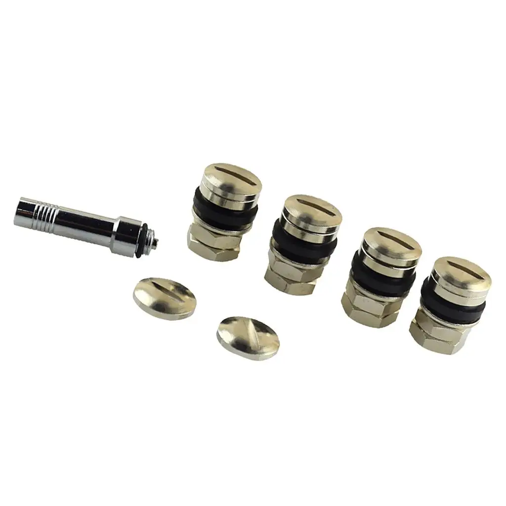 4 Piece  Hidden Valve Stems with Caps  Wheel Rim Car Truck SUV