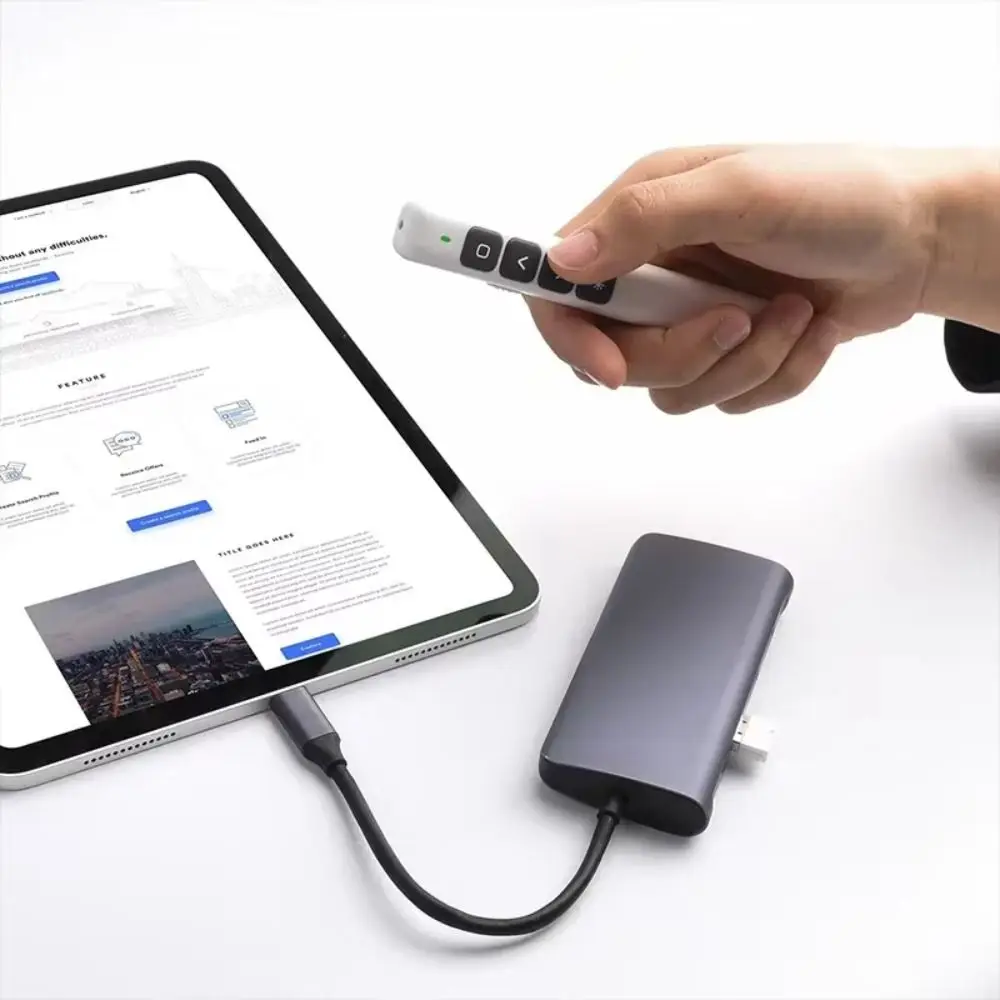 USB Control Whiteboard Remote Control Pen Meeting Remote Presentation PPT Laser Flip Pen Remote Controller Infrared Remote