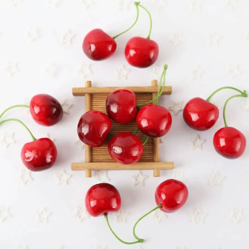 Fake Cherry Artificial Fruit Model for Home Decoration