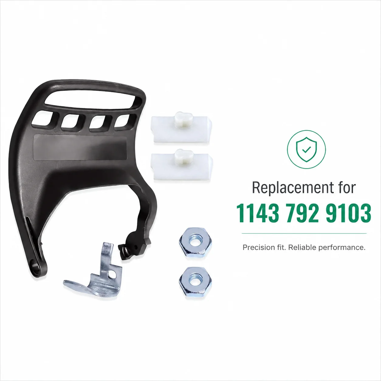 Chain Brake Handle Guard Kit, Chain Catcher, Bar Nuts Bumper Strip For Stihl MS251 MS231 MS241 1143 792 9103 Chainsaw Parts Kit
