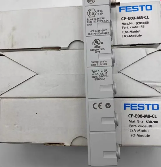 

New original FESTO module CP-E08-M8-CL 538788 CPV10/14-VI-BG-RW 162557