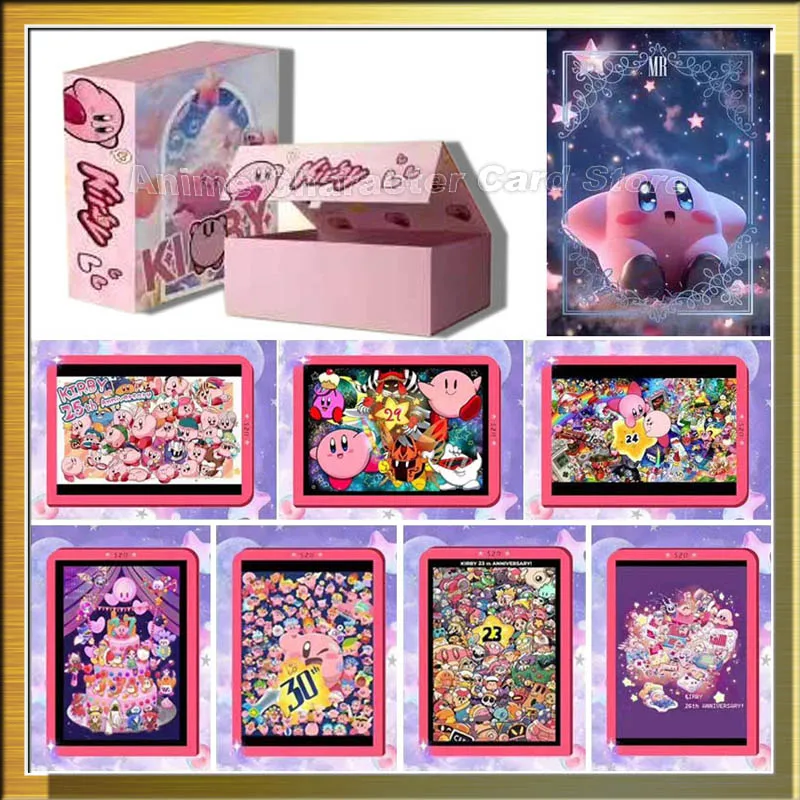 Kirby Star Card Super Cute Kawaii Cartoo Game Periphery Collection Kirbys Cards Classic Toys Best Birthday Present For Children