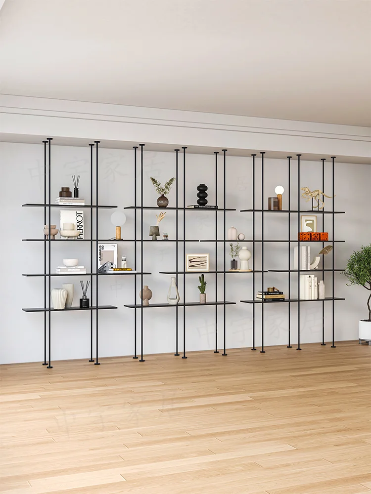 

Italian minimalist book shelf partition bookshelf entrance display rack display rack commercial hanger