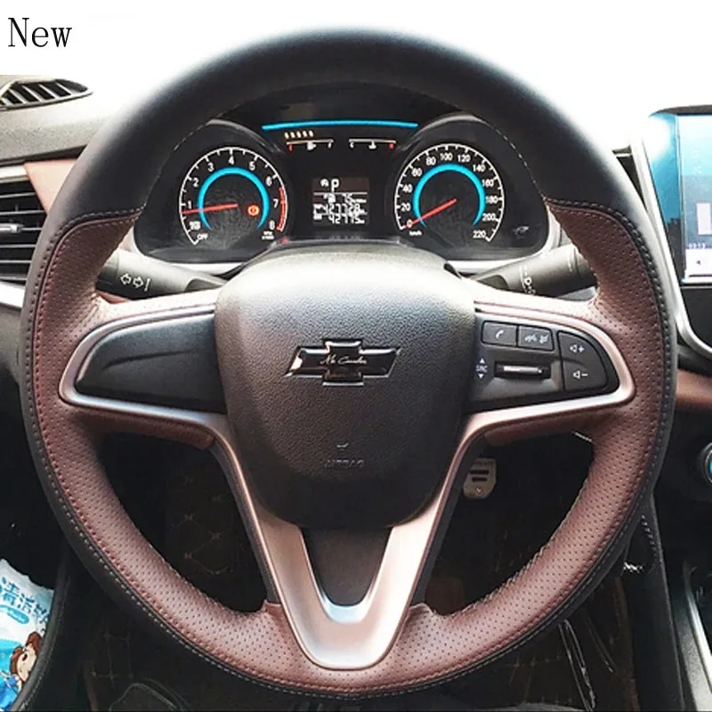 

For Chevrolet 18 20 MALIBU Xl Monza Cavalier High-quality Leather Hand-sewn Car Steering Wheel Cover Auto Parts Car Accessories
