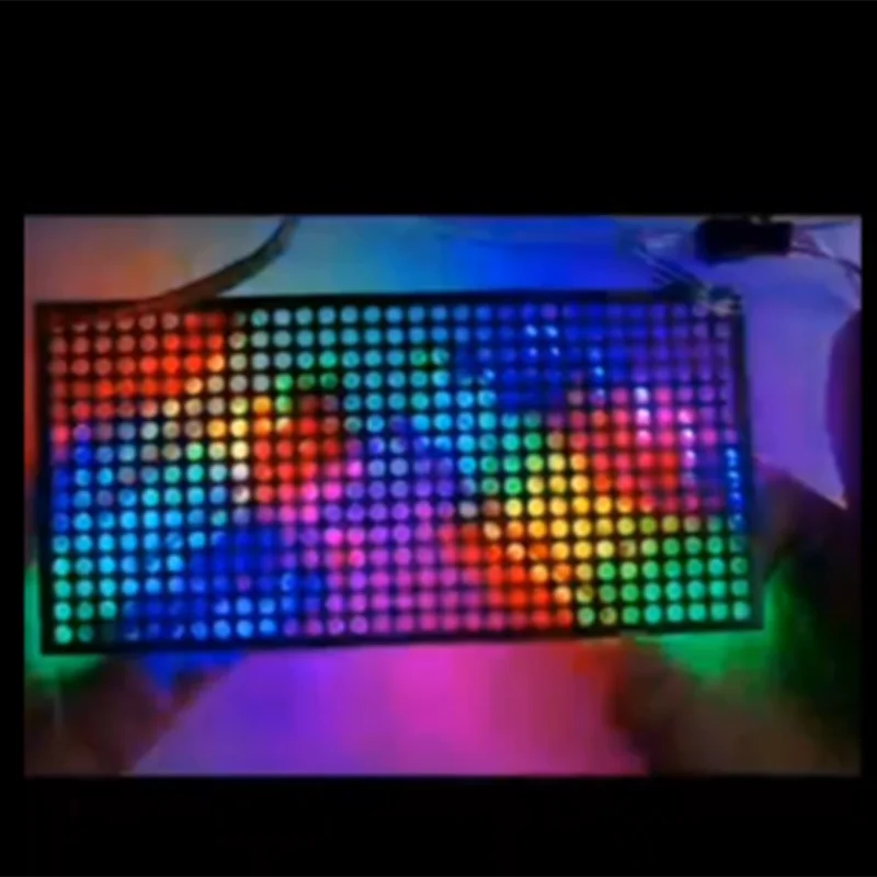 Ws2812 kolorowy ekran LED kolor RGB matryca punktowa 16*32 dot matrix SPI protokół 2020 małe koraliki świetlne