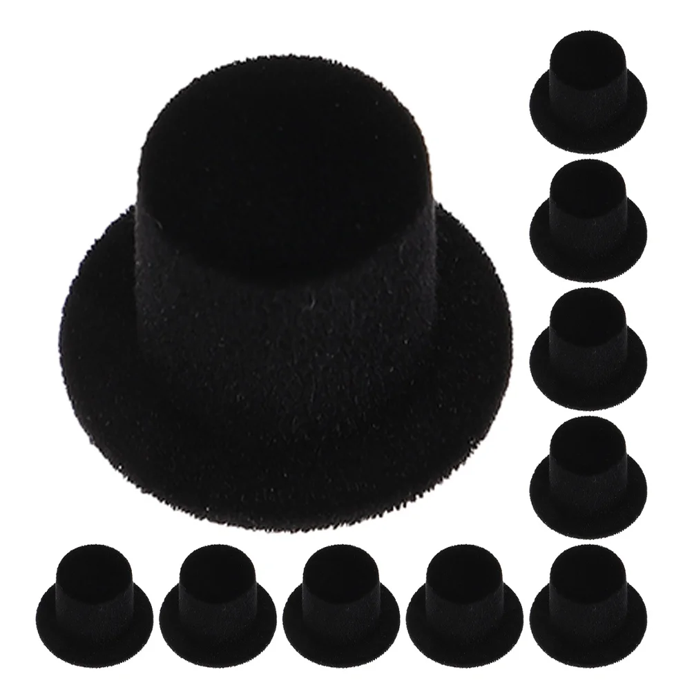 

15Pcs Tiny Hats Decoration Exquisite Mini Hats for Handicrafts Party Favors Miniature Tops Hat Top Hat Supplies