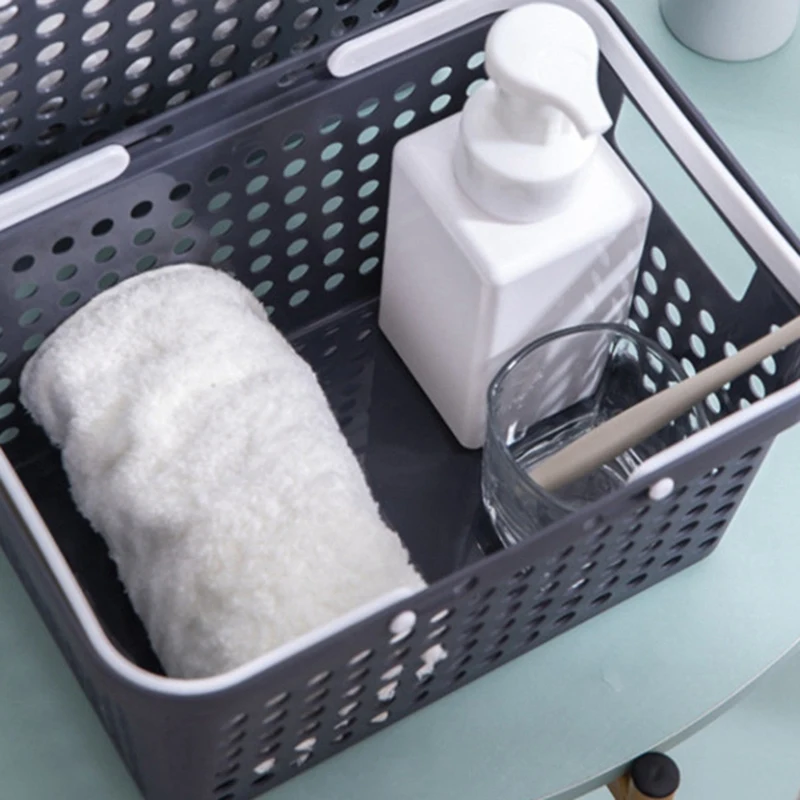 ตะกร้าเก็บแบบพกพาตะกร้าเสื้อผ้าสกปรกหนาตะกร้าเก็บขนมกล่องเก็บตะกร้าห้องน้ํา