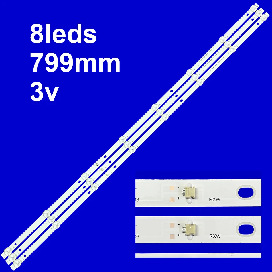 

LED For 43 inch RTU4300 RTU4300-E 43LE51012D SH-39B/4365 HV430QUB HV430QUB-N1B HRS_SQY43_3X8_2W_MCPCB JL.D43081330-031BS-M_V01