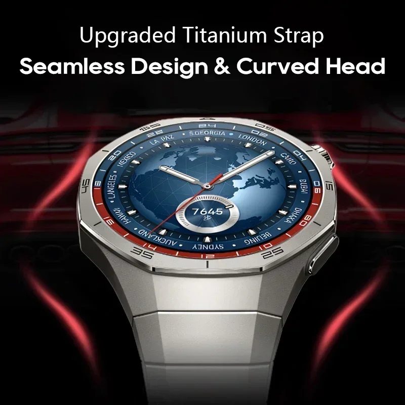 Original No Gaps Luxury Titanium Strap for Huawei Watch GT 5 Pro Metal Bracelet for Huawei Watch GT5 Pro Strap Button removal