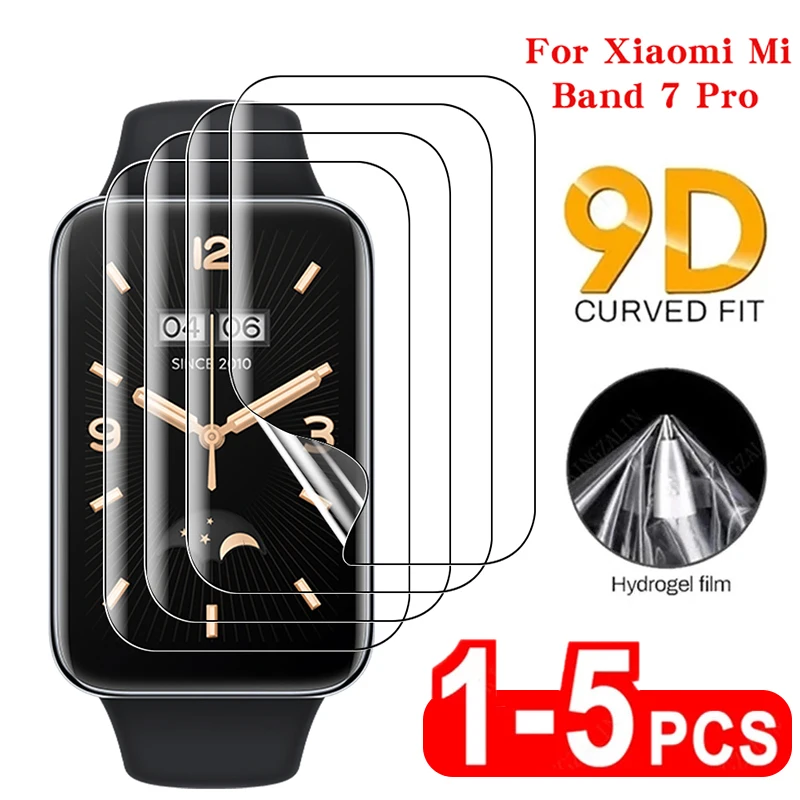 Soft Hydrogel Film for Xiaomi Mi Band 7 Pro Smart Band Full Cover Curved Screen Protector for Xiaomi  Mi Band 7 Pro Not Glass