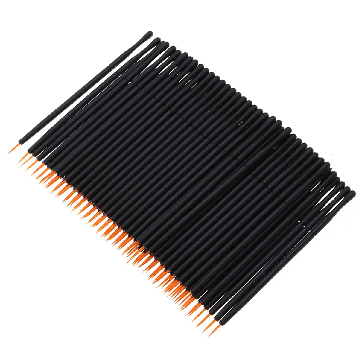 100Pcs Eyeliner Brush Disposable Controlled Application Clear Eye Outline Safe Hygienic Lightweight Travel Friendly view 2