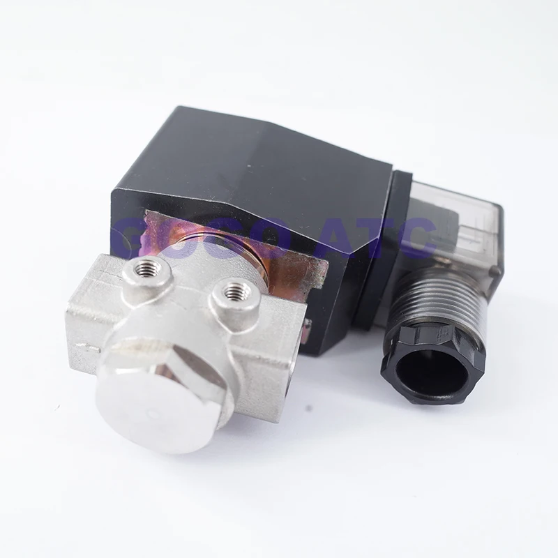 Elettrovalvola GOGO 50bar 90bar 2 Way SS304 Water High Pressure Solenoid Valve Normally Open 1/4\ Acqua e vapore — dettaglio 4