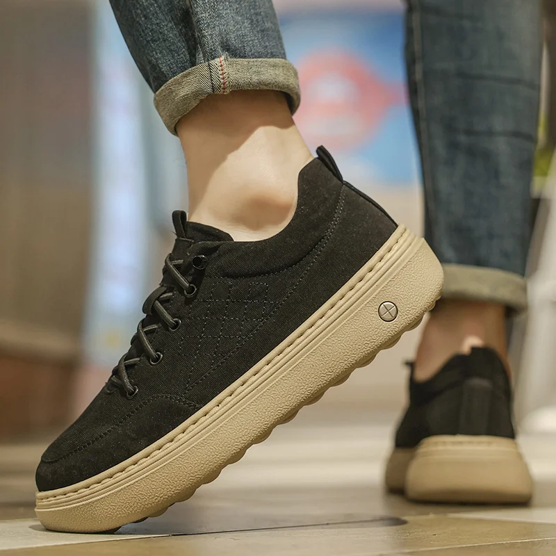 

Men Shoes Fashion Genuine Leather Loafers Breathable Autumn Lace Up Comfortable Casual Shoes Outdoor Men Sneakers Shoes