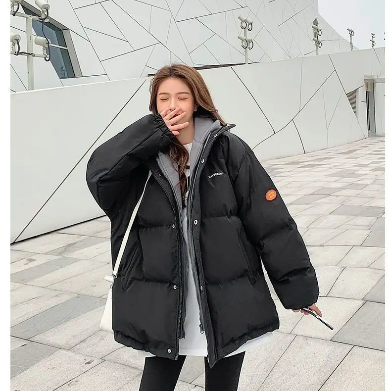 Couple style cotton coat Internet celebrity trend new fake two-piece cotton coat winter windproof warm cotton jacket