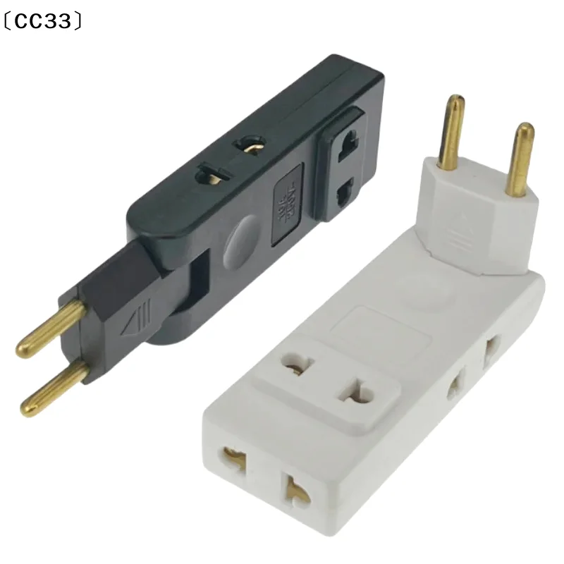 4 In 1 Wall Outlet Extension EU Electrical Socket 180 Degree Plug Adapter Travel Aadapter Portable Power Converter〔CC33〕
