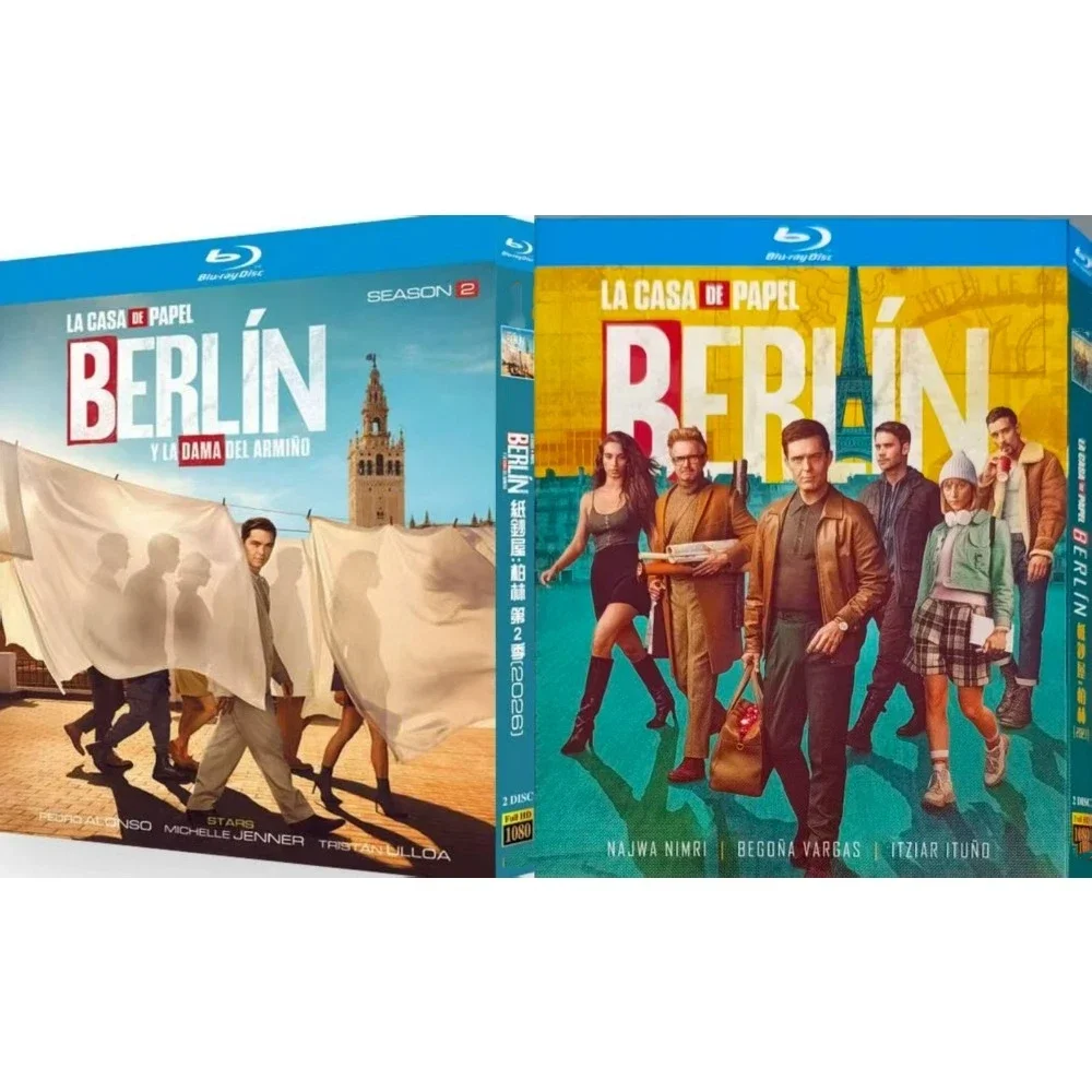 Berlin Seasons 1-2 New Sealed 4-Disc Blu-ray Box Set Audio: English Spanish French DVD