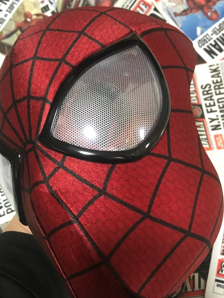 スパイダーマンマスク フェイスシェル付き 1:1 3D 手作り
