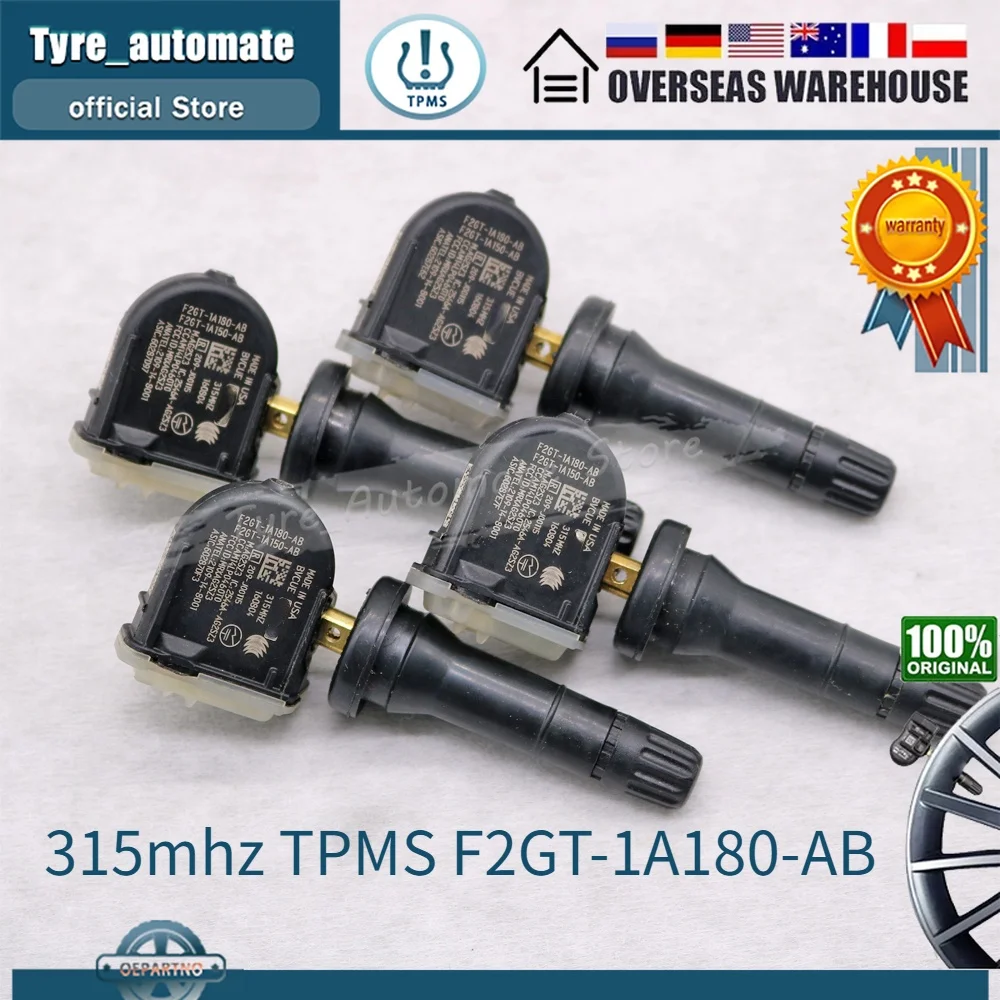 

4 x TPMS 315mhz TPMS Tire Pressure Sensor FOR 2014-2022 Ford Mustang Explorer Edge FOCUS F2GT-1A180-AB F2GZ-1A189-A TPMS35