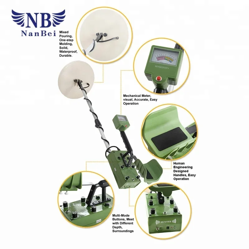 Professional Hand Held 5 Meter Depth Gold Ground Searching Underground Metal Detector