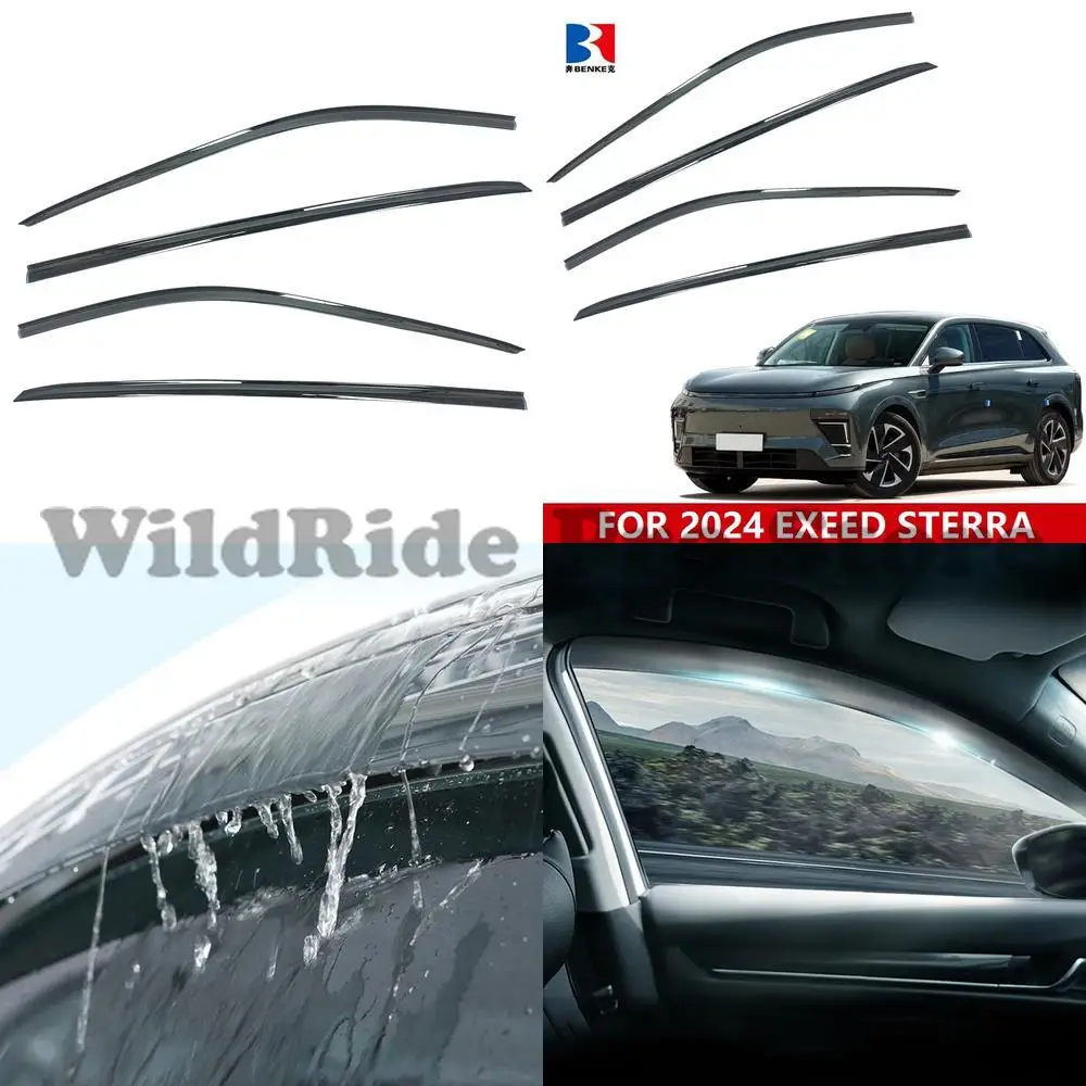 

1 set For WINDOW VISOR Wind Deflector for 2024 2025 CHERY EXEED STERRA ET Car Door Rain Guard Side Window Sun Visor
