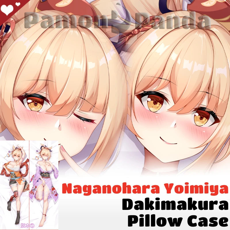 

Yoimiya Dakimakura Genshin Impact Game Pillow Cover Body Hugging Cushion Case Otaku Full Body Pillowcase Home Bedding Decor Gift