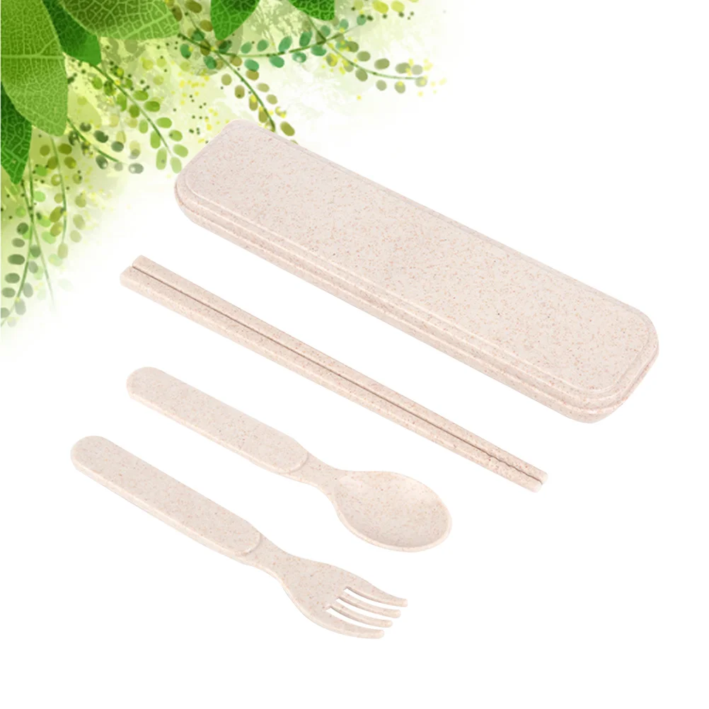 

Utensil Set Chopsticks Kid Spoon Fork Japanese and Korean Odorless Utensils
