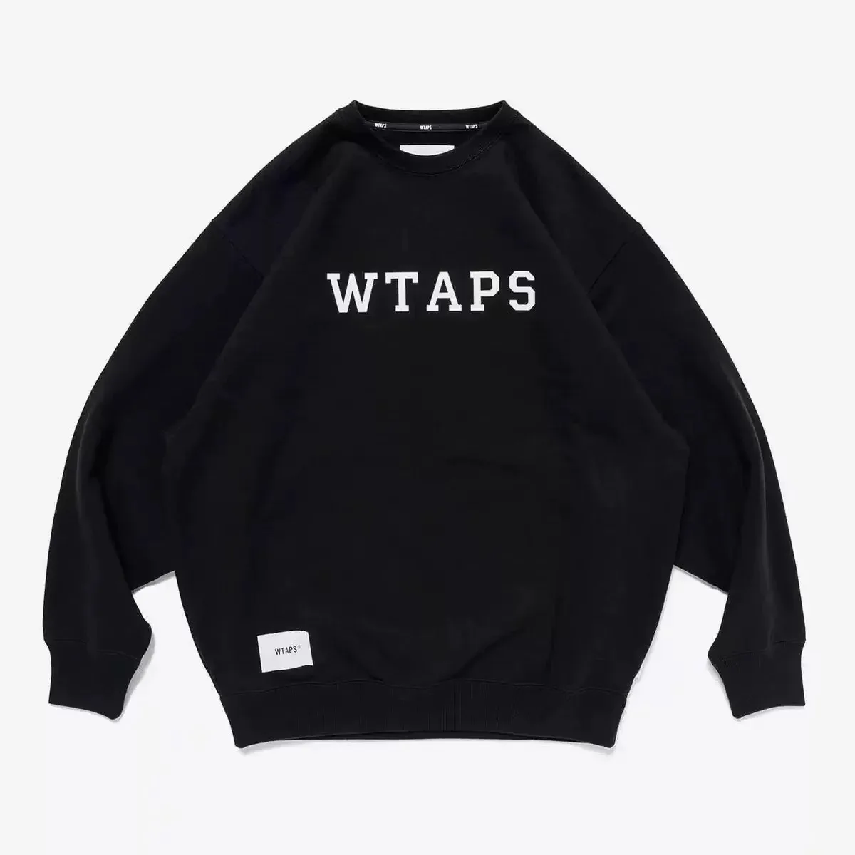 WTAPS 26AW Men's Heavyweight Crew Neck Sweatshirt Japanese Streetwear Oversized Solid Color Long Sleeve Pullover Casual Top