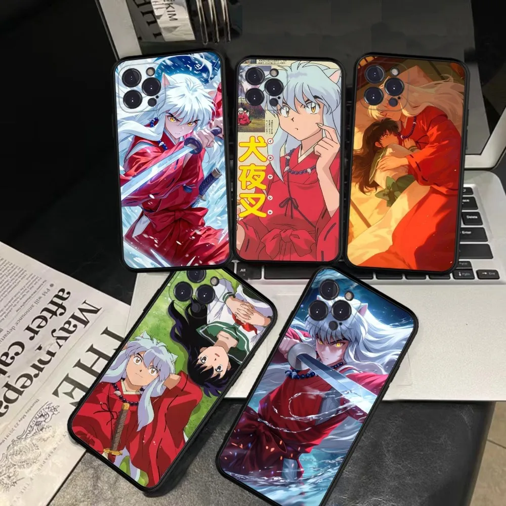 

I-Inuyasha A-Anime Phone Case Silicone Soft for iphone 16 15 14 13 12 11 Pro Mini XS MAX Plus X Cover