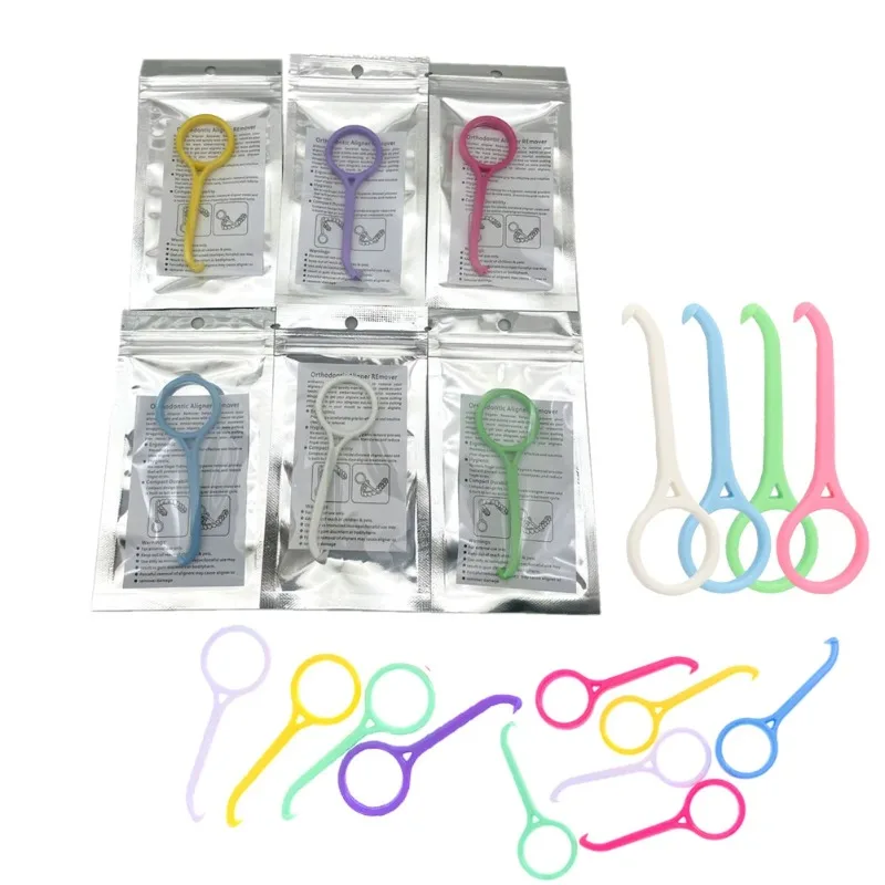 

20Pcs Disposable Dental Invisible Support Extractor Orthodontic Appliance Extractor Hook Plastic Oral Care Dental Socket Tools