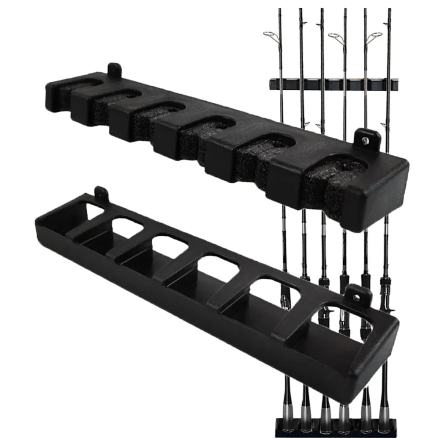 

Fishing Rod Rack Fishing Pole Holder Rod Holders Wall Mount Garage Fishing Rod Rack Bracket Holder