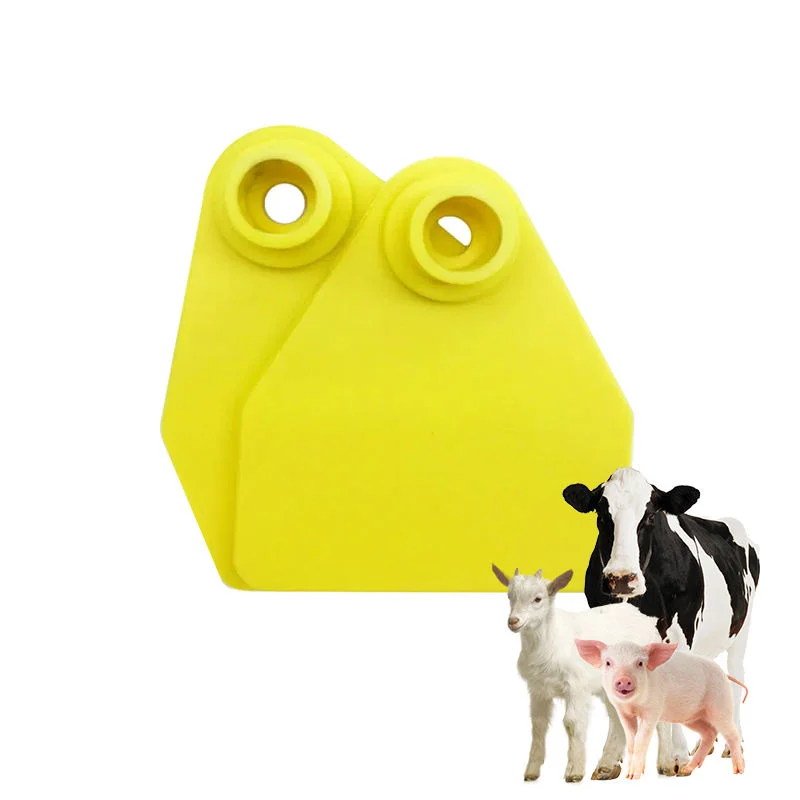 علامات حيوانات كلاسيكية مستديرة الأذن لتحديد الماشية الصغيرة وأقراط خنزير صغير وأغنام للزوج