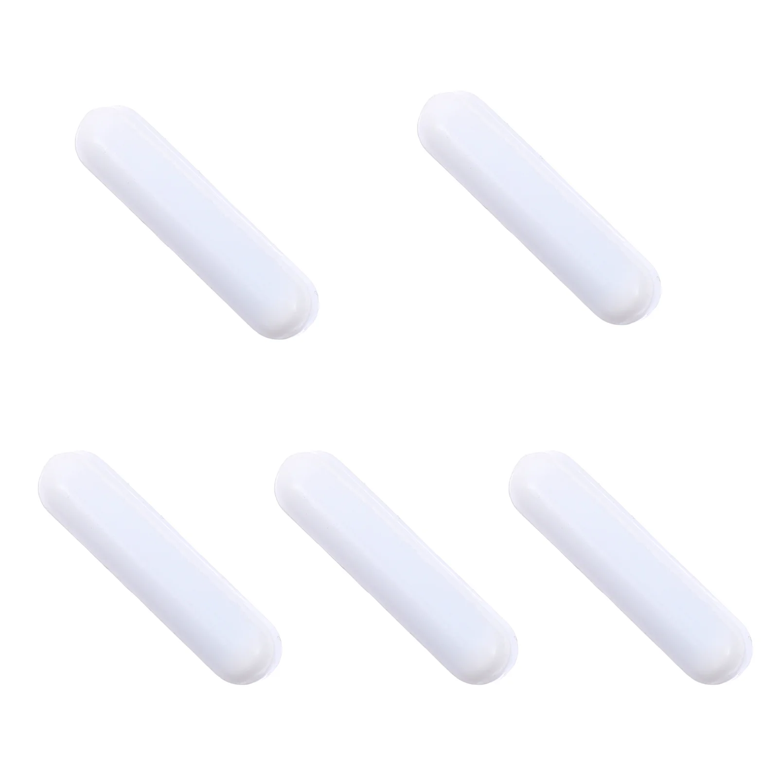 5 Pcs Magnetic Stirrer PTFE Stirring Rod White Mixer Bar Cylinder Laboratory Spinbar Stiring