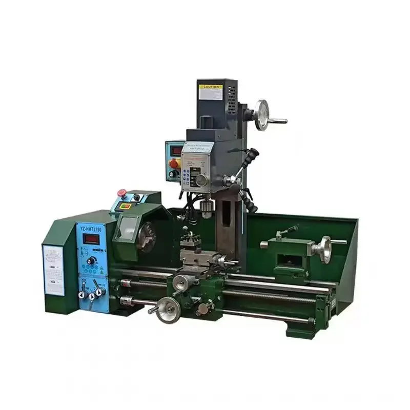 Small metal processing lathe, multifunctional household mini woodworking turning drilling and milling integrated machine tool