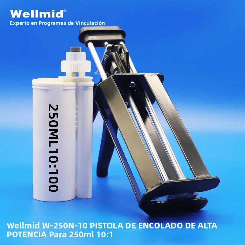 Pistola Dispensadora de Adhesivo Epóxico 2K de 250ml 10:1, Kit Portátil de Doble Tubo para Mezclar, Dispensador de Cartuchos Loctite ARALDITE, Pegamento Metálico AB G