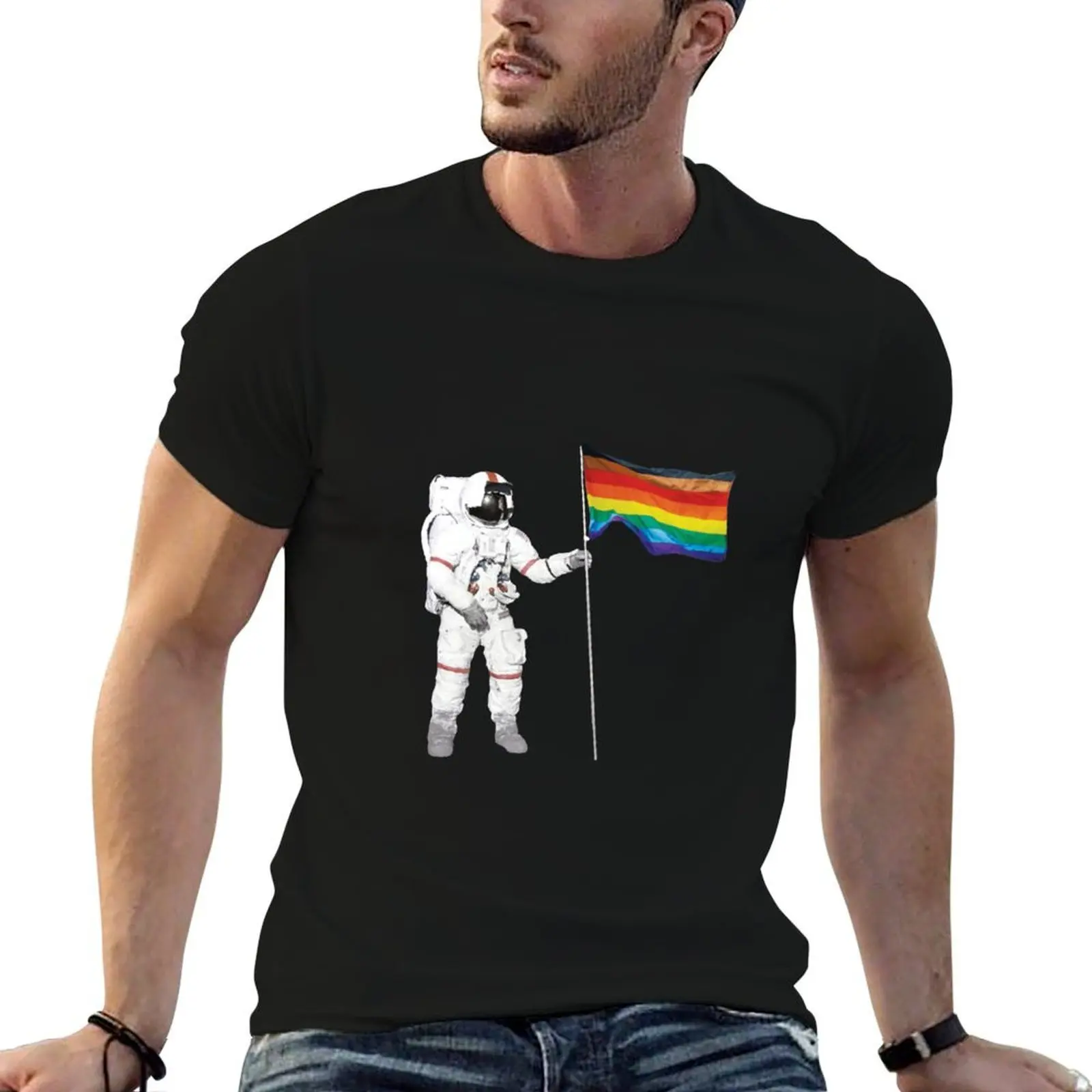 Lunar Inclusive Gay Pride Flag Assembly T-Shirt fashion shirts Man t-shirt men tshirt