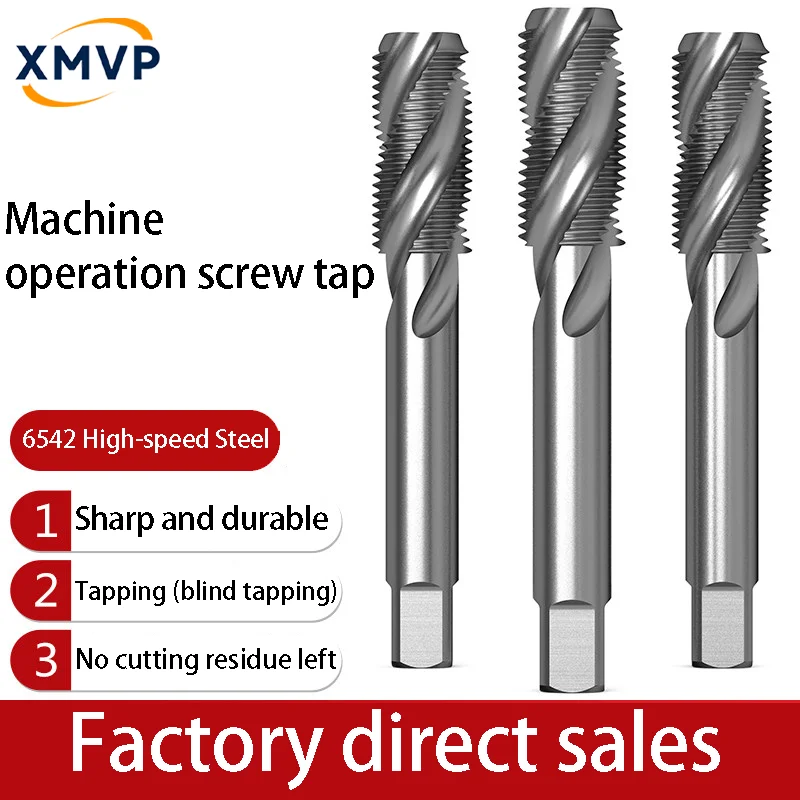 6542 machine screw thread with helical groove, stainless steel tricone, sizes M3, M4, M5, M6, M8, M10, M12, M14, M16